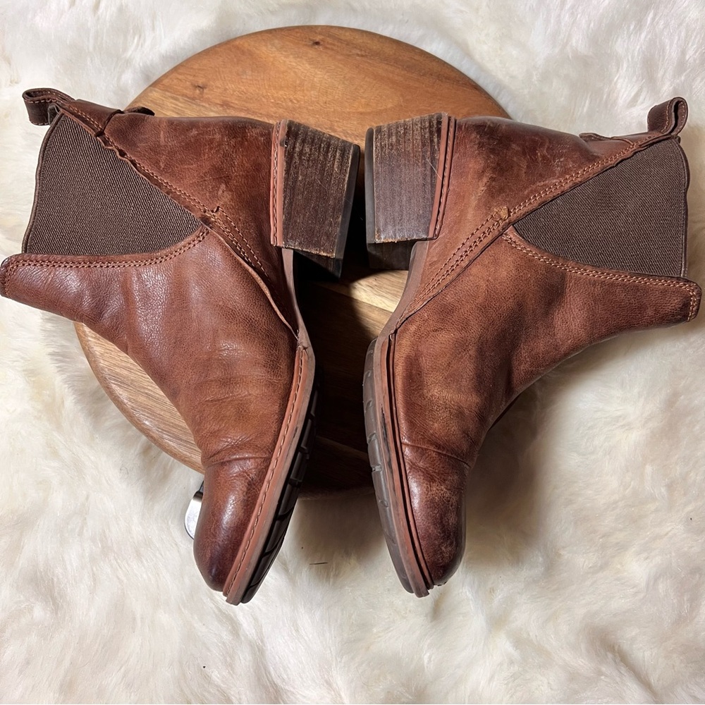 Timberland Leather Brown Sutherlin Bay Boots with Elastic Panels Size 8 - Picture 8 of 11